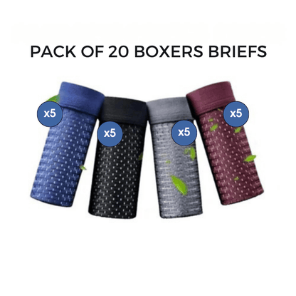 10-PACK Bamboo Fibre Boxer Shorts